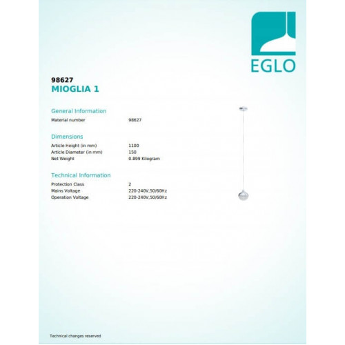 Люстра Eglo MIOGLIA 98627