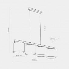 Люстра TK Lighting TROY WHITE 3270