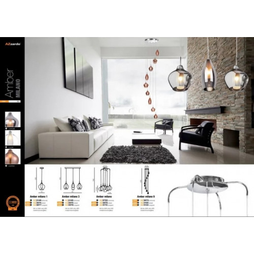 Люстра AZzardo AMBER MILANO 9 AZ3134