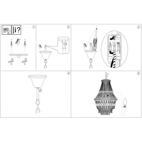 Люстра Ideal Lux DUBAI 207216
