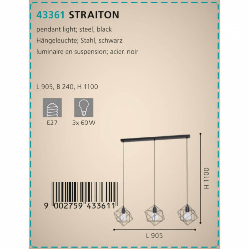 Люстра Eglo STRAITON 43361