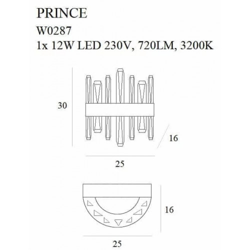 Люстра Kutek AREZZO ARE-PL-8(N)300