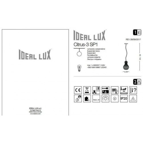 Люстра Ideal Lux CITRUS 159867