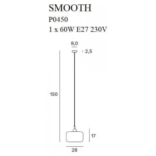 Люстра MAXlight SMOOTH P0450