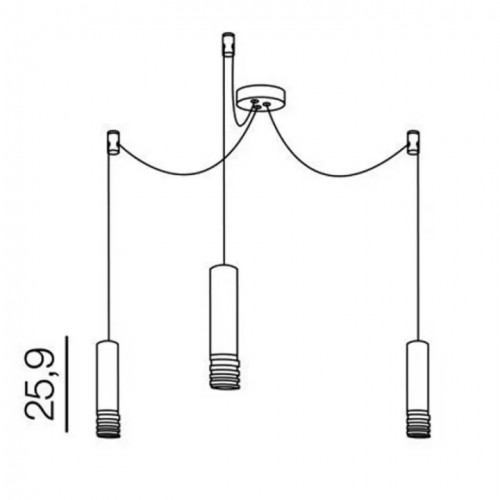 Люстра AZzardo LOCUS L 3 AZ3404