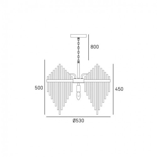 Люстра CosmoLight Reykjavik P07097CP