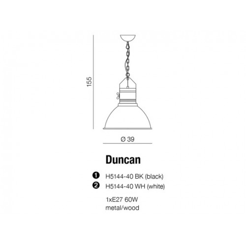 Люстра AZzardo DUNCAN AZ1582 (H514440WH)