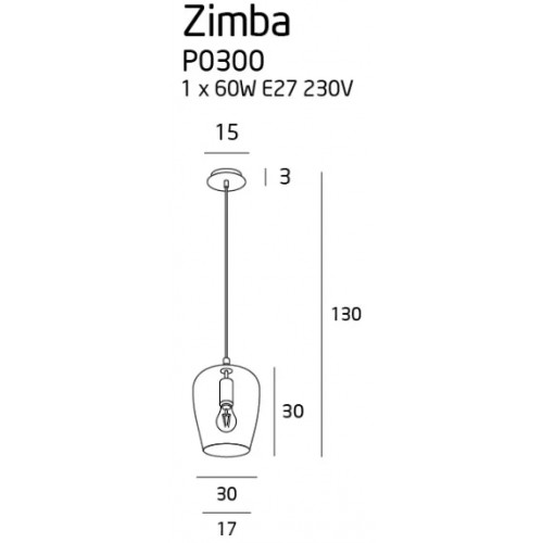 Люстра MAXlight ZIMBA P0300