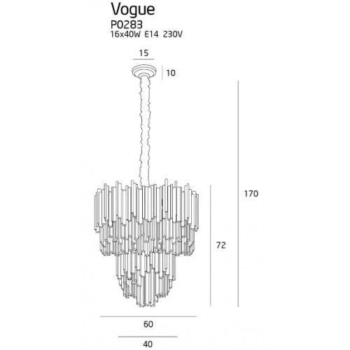 Люстра MAXlight VOGUE P0283