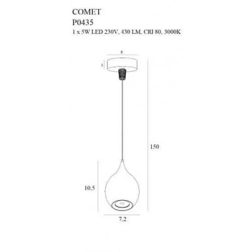 Люстра MAXlight COMET P0435
