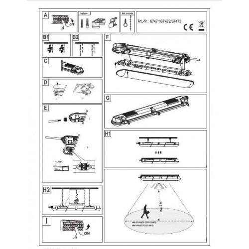 Промисловий світильник Eglo STUDIO IP65 67472