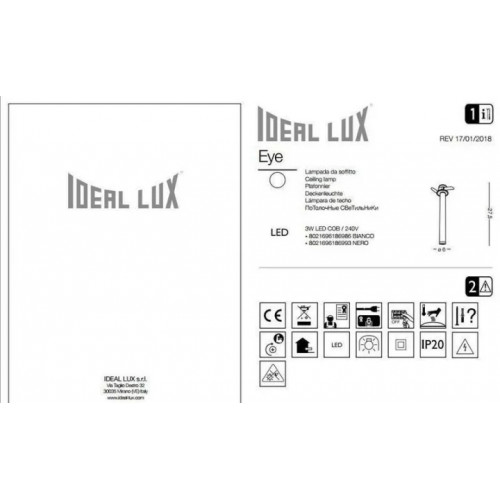 Світильник спот Ideal Lux EYE 186986