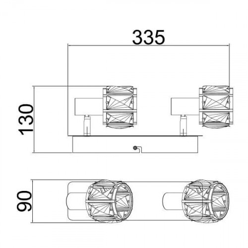 Стельовий світильник Zuma Line NIASA CK20181015-2