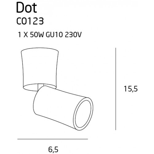 Точковий світильник MAXlight DOT C0123