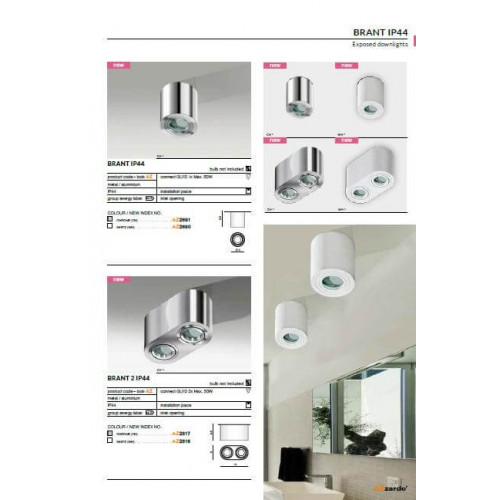 Точковий світильник AZzardo BRANT IP44 AZ2691