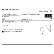 Точковий світильник AZzardo MOMO 8 AZ2278 (SH2606WH)