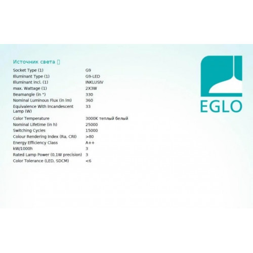 Бра Eglo SALTO 3 98343