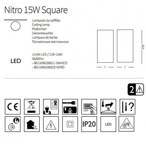 Точковий світильник Ideal Lux NITRO 206011