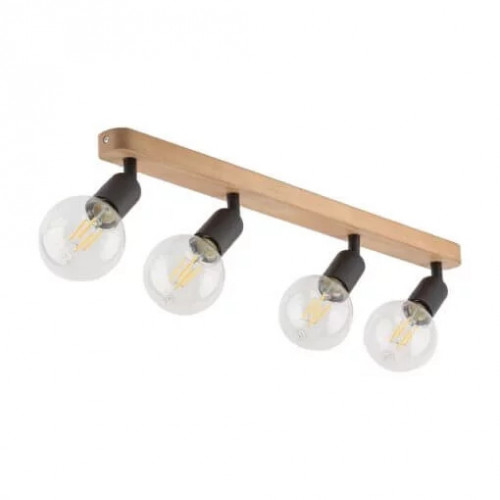 Стельовий світильник TK Lighting SIMPLY WOOD BLACK 4752