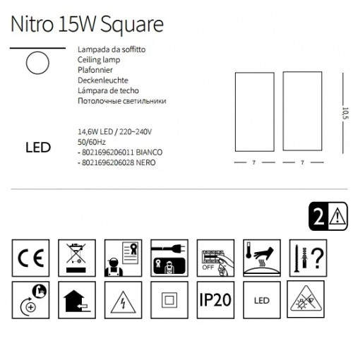 Точковий світильник Ideal Lux NITRO 206011