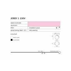 Стельовий світильник AZzardo JERRY 1 230V AZ1367 (GM4113BK)