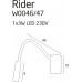 Бра MAXlight RIDER BLACK W0046