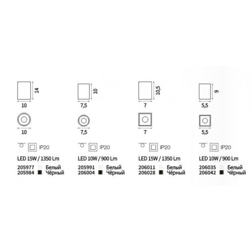 Точковий світильник Ideal Lux NITRO 206028