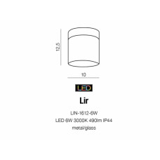 Точковий світильник AZzardo LIR AZ2068 (LIN16126WWH)