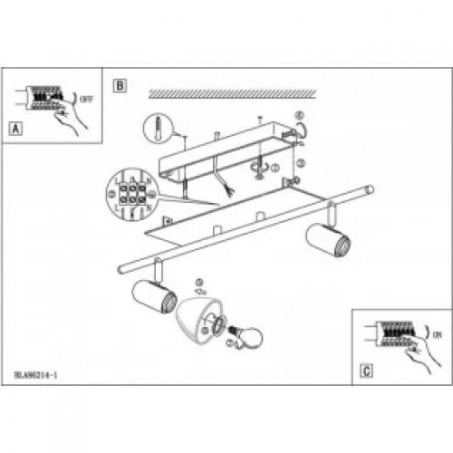 Стельовий світильник Eglo Ares 1 86214
