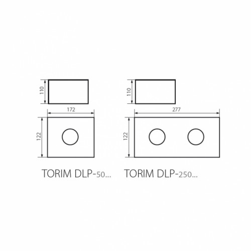 Точковий світильник Kanlux TORIM DLP-50 B-W 28461