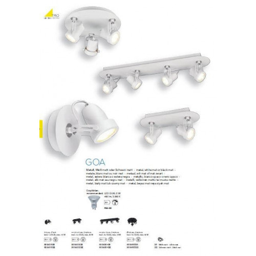 Стельовий світильник Trio GOA 800600231