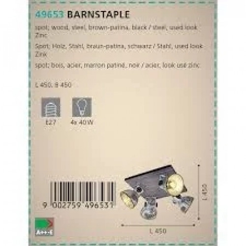 Стельовий світильник Eglo BARNSTAPLE 49653