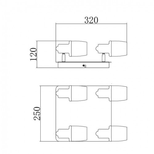 Стельовий світильник Zuma Line POSO CK180610-4