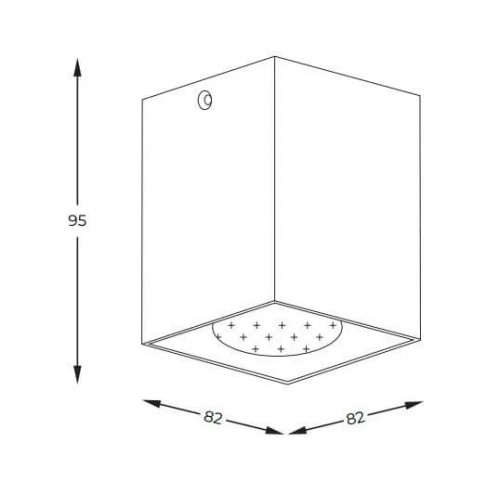 Точковий світильник Zuma Line SQUARE 50475-WH-N