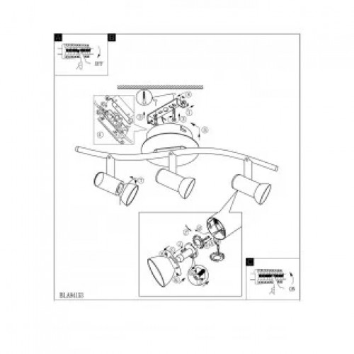 Стельовий світильник Eglo DAKAR 5 94153