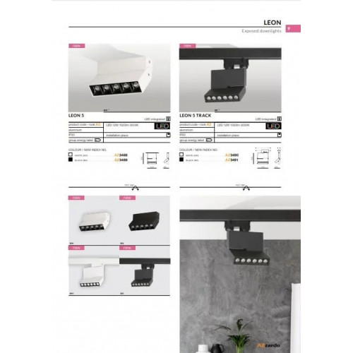 Точковий світильник AZzardo LEON 5 AZ3489