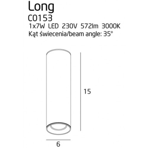Точковий світильник MAXlight LONG C0153
