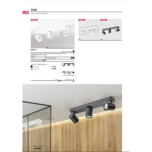 Стельовий світильник AZzardo EXO 3 AZ3198