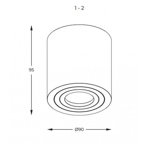 Точковий світильник Zuma Line RONDIP SL ACGU10-158-N