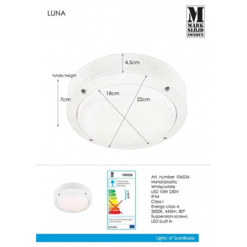 Точковий світильник Searchlight HONOS ROUND CE-HONRW