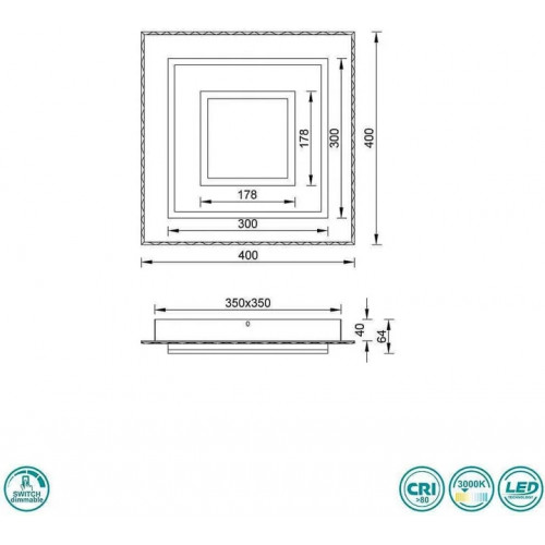 Стельовий світильник Trio WAILER 803600207