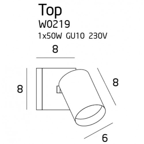 Бра MAXlight TOP I W0219