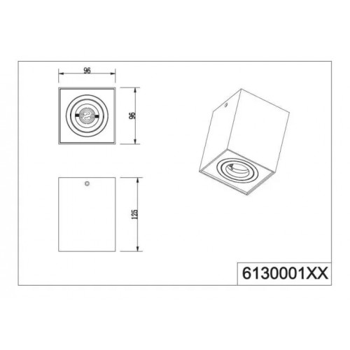 Точковий світильник Trio BISCUIT 613000132