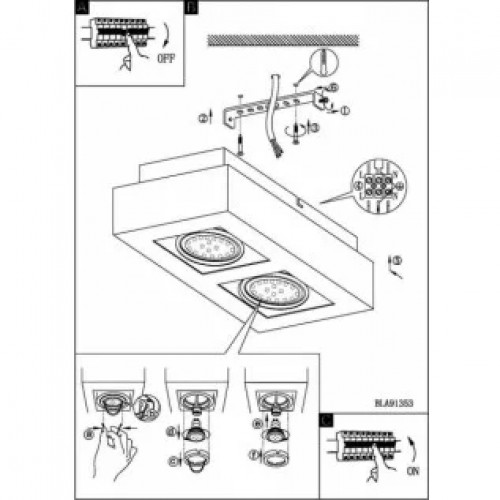 Точковий світильник Pikart BP Coral Gold 6349-2