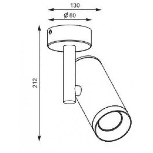 Стельовий світильник Zuma Line TORI SL 2 20015-BK-N
