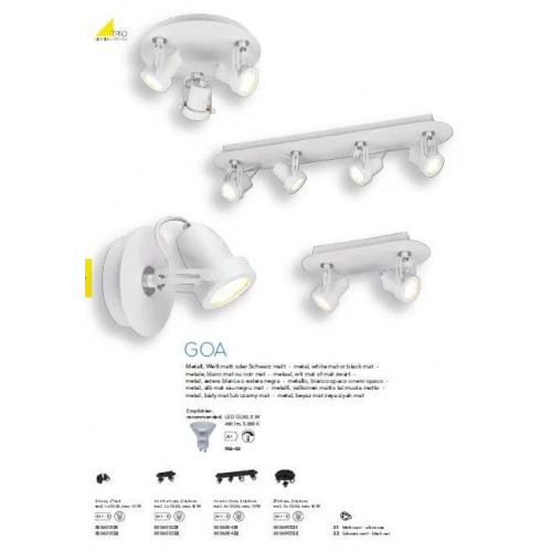 Стельовий світильник Trio GOA 800600232