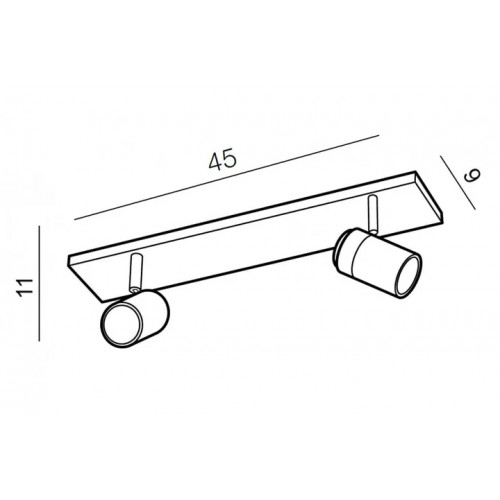 Стельовий світильник AZzardo NOEMIE 2 AZ4137