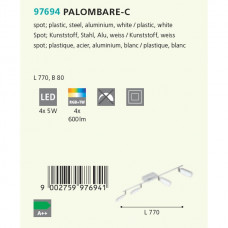 Стельовий світильник Eglo PALOMBARE-C 97694