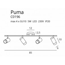 Стельовий світильник MAXlight PUMA C0196