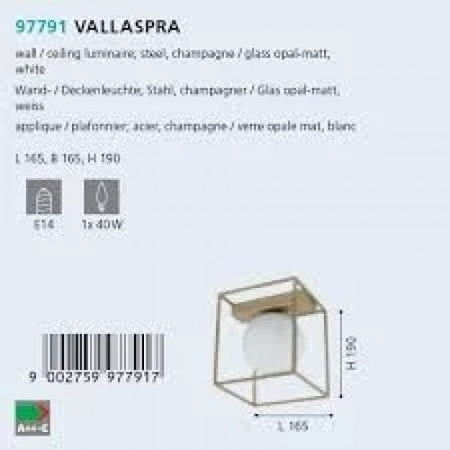 Точковий світильник Eglo VALLASPRA 97791